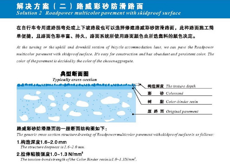 自行車(chē)專(zhuān)用道彩色解決方案
